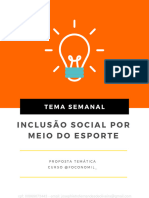 Inclusão social por meio do esporte