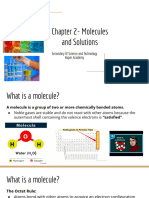 Ch. 2 - Molecules and Solutions