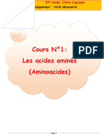 Cours Chimie Bioorganique Acides Aminés