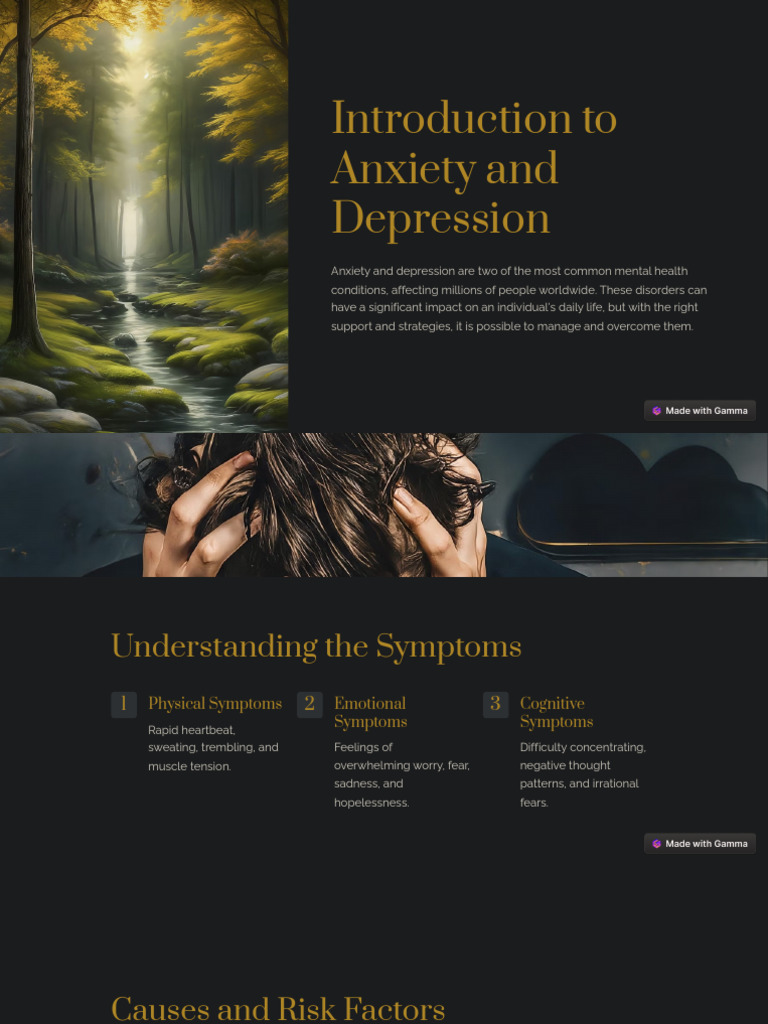 Managing Anxiety and Depression Guide | PDF | Anxiety | Mental Health