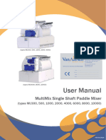 User Manual MultiMix Single Shaft Paddle Mixer V00