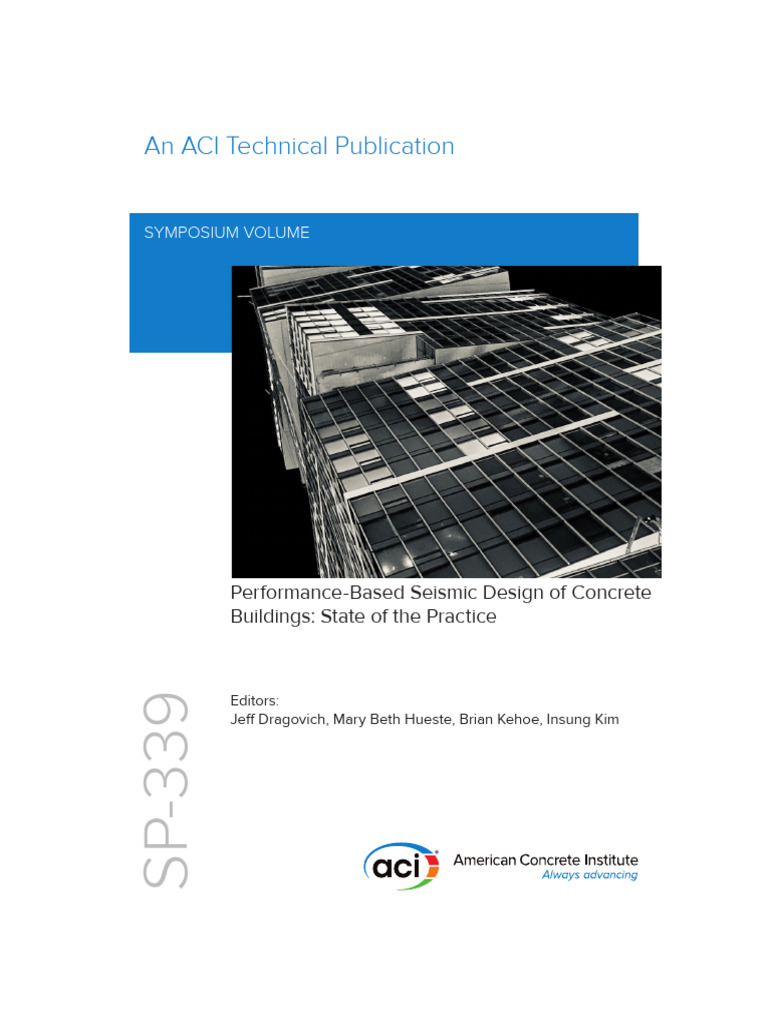 Performance-Based Seismic Design of Concrete Buildings State of The ...