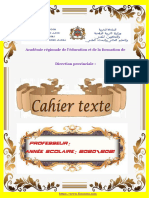 Cahier de Textes Page de Bord Plus Tableau de Service