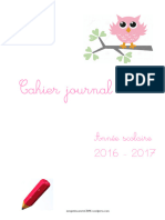 Cahier Journal 2016 2017