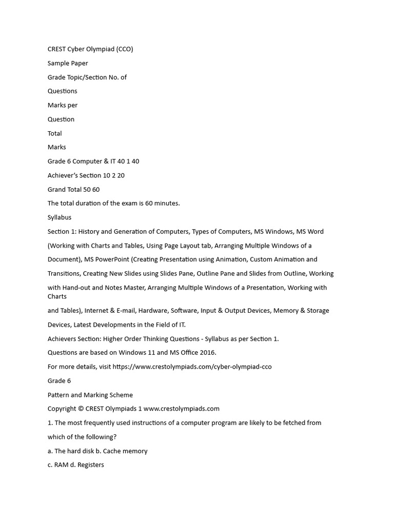 CREST Cyber Olympiad | PDF | World Wide Web | Internet & Web