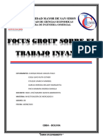 Focus Group - Investigacion de Mercados Ii (Trabajo Infantil)