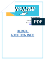 CRSA Hedgie Adoption Pack