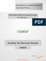 Auxiliar de Servicos Gerais