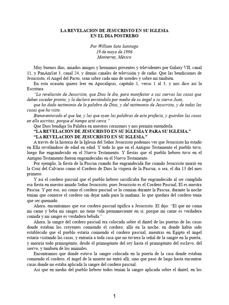 Revelación de Cristo en la Iglesia | PDF | Jacob | Cristo (título)