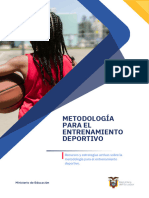 Metodología para El Entrenamiento Deportivo