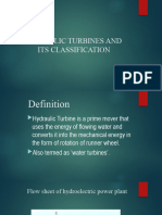 Classification of Hydraulic Turbine 1