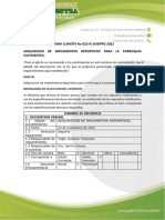Ínfima Cuantía No 023-Ic-Gadprc-2022 Adquisicion de Implementos Deportivos para La Parroquia Cuchaentza