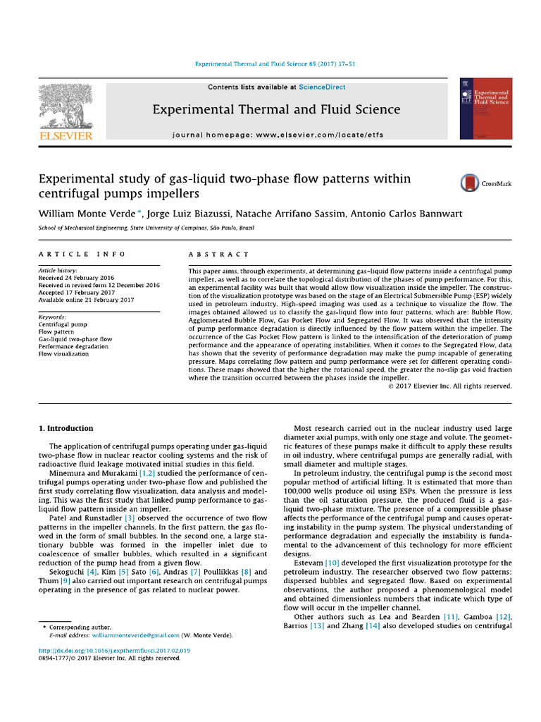 Experimental Study of Gas-Liquid Two-Phase Flow Patterns Within | PDF