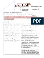 Day 3 Lesson Plan For Analysis Unit