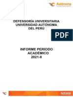 Informe Estadistico Incidencias UA 2021 2