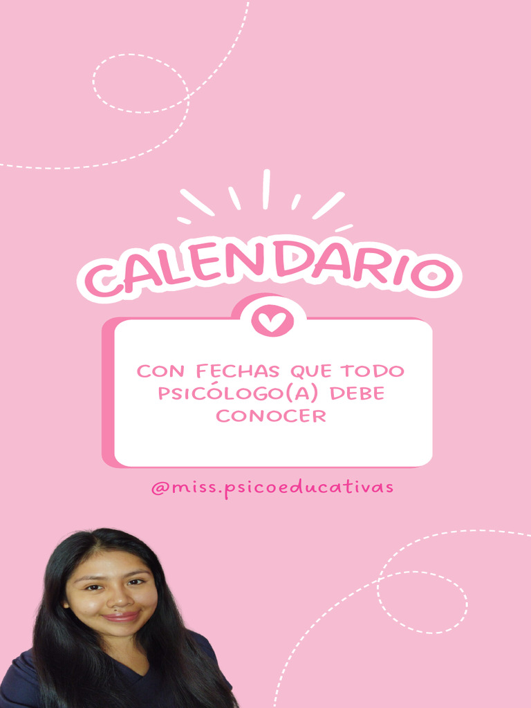 Calendario PSICOLOGICO 2024 2 PDF Desorden hiperactivo y deficit de