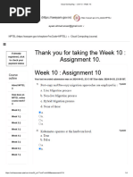 Cloud Computing - Unit 13 - Week 10