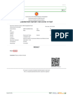 Laboratory Report For Covid-19 Test: Sign in Home