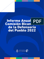 Informe Anual a La Comision Bicameral de La Defensoria Del Pueblo 2022