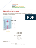 6.2 Archimedes' Principle