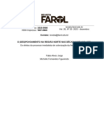 O (DES) POVOAMENTO NA REGIÃO NORTE NAS DÉCADAS DE 1960-1970: Os Efeitos Do Processo Imediatista de Colonização Da Amazônia Brasileira