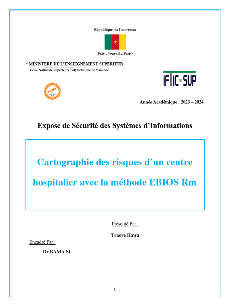 Cartographie des Risques SI Hospitalier | PDF | Sécurité des systèmes d ...