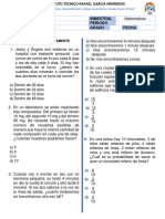 Bimestral Matematicas 5° - Primer Periodo