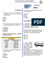 Bimestral Matematicas 4° - Primer Periodo