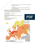 Densitatea medie a populației Europei si cauze