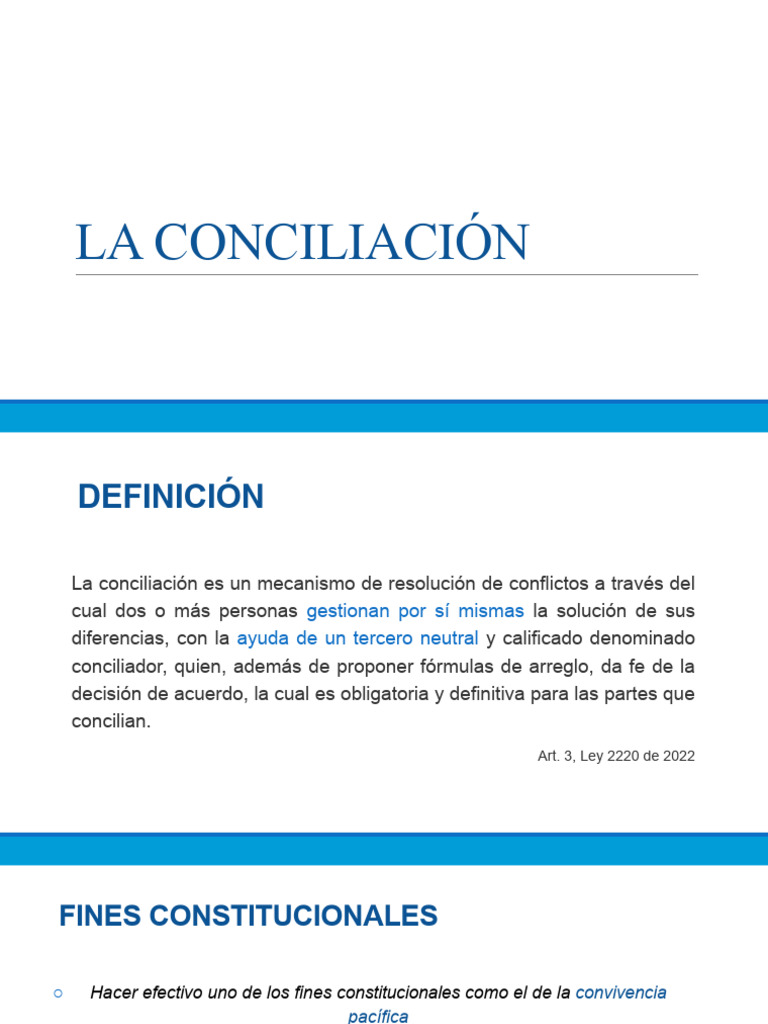 Mecanismos de Conciliación en Colombia | PDF | Justicia | Crimen y ...
