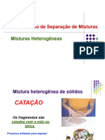 PROCESSOS DE SEPARAÇÃO DE MISTURAS - Slide Aula de Quimica