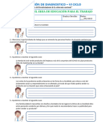 EVALUACIÓN DIAGNOSTICA VI CICLO - ED. TRABAJO 2022