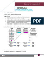 Ejercitación Semanal 02 Modelo Resuelta PARA UN PAR DE VALORES DIFERENTES