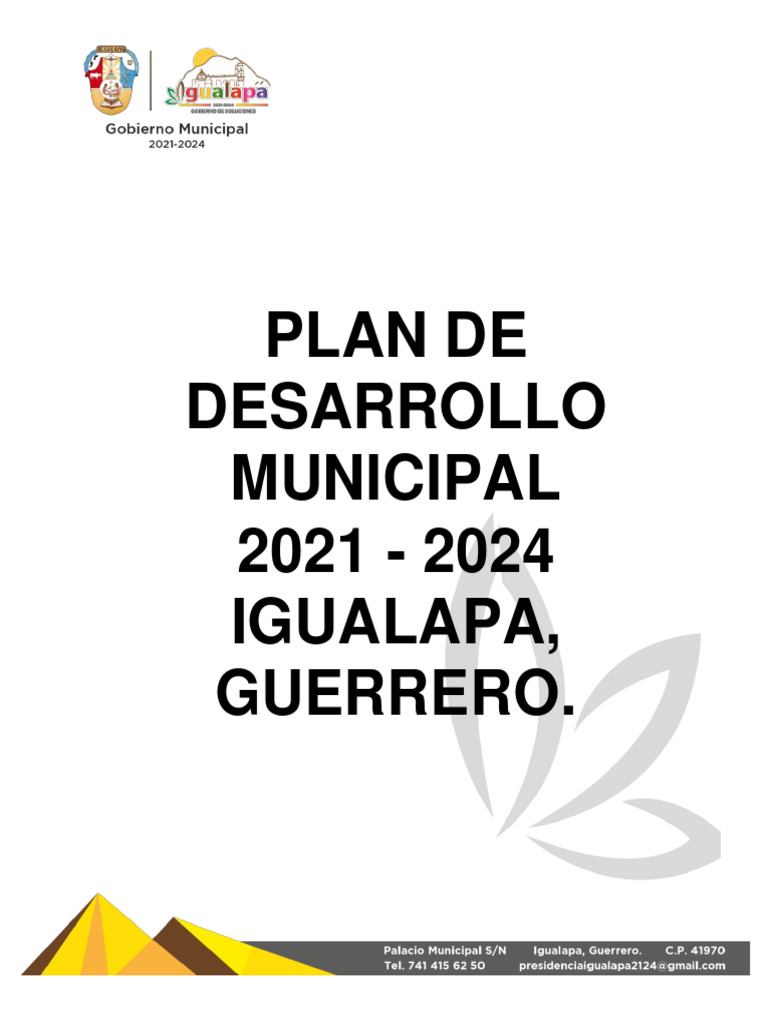 Plan de Desarrollo Municipal 2021-2024 | PDF | Planificación ...