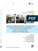 Guide Technique Pour L'utilisation D'huile Végétale Carburant Dans Les Moteurs Diesel Stationnaires