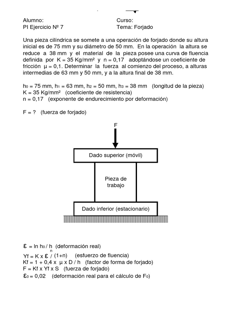 Forjado 1 | PDF | Deformación (ingeniería) | Ciencia de los Materiales
