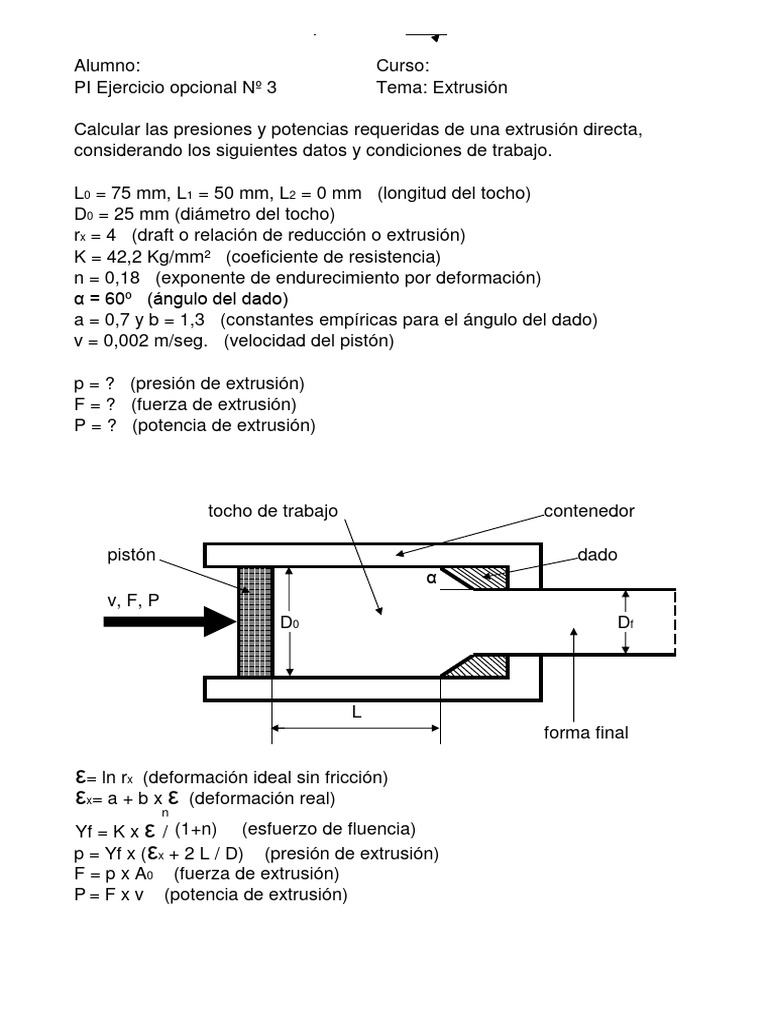 Extrusion 1 | PDF | Materiales | Ingeniería de Procesos