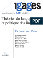 Theories Du Langage Et Politique Des Lin