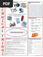 Technical Things Vocabulary Exercises