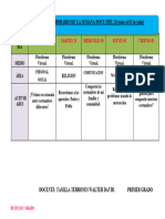 Horario Primero Semana 12