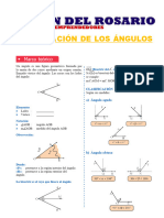 Clasificación de Los Ángulos para Primer Grado de Secundaria