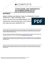 Single-Dose, Multiple-Dose, and Therapeutic Drug Monitoring Pharmacokinetics of Firocoxib in Asian Elephants (Elephas Maximus)