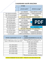 Resumen Calendario Alevín 2022-2023