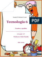 Tecnología 6 Grado - 2