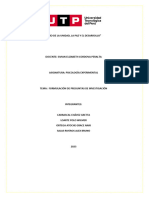 Formulación de Preguntas de Investigación - Semana 09