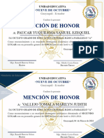 Mención de Honor 2022-2023 - 8vo