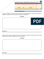 Ficha de Evaluación Resolvemos Problemas de Multiplicación.