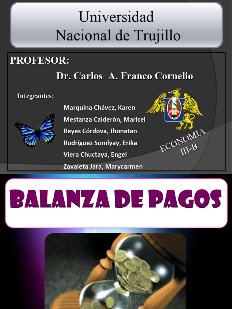 BALANZA DE PAGOS | PDF | Tipo de cambio | Balance de pagos