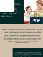 KESMAS Program Pemerintah Terikat Penanggulangan Defisiensi Gizi Pada Anak Dan Wanita