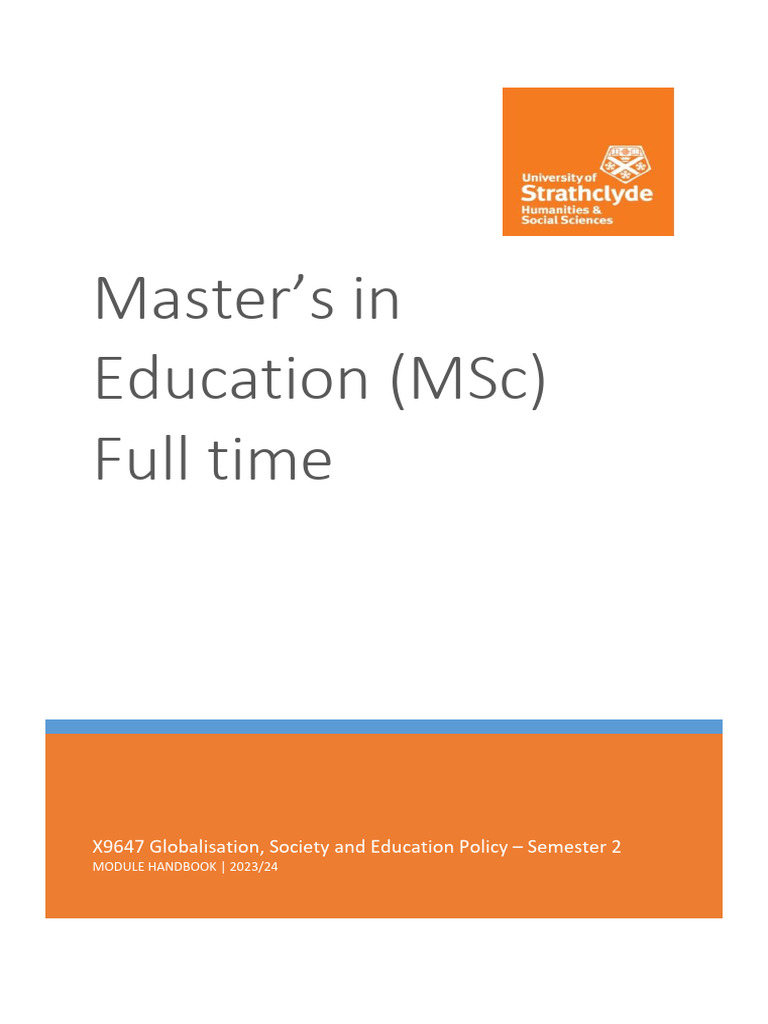 X9647 Module Booklet 2023-2024 | PDF | Essays | Policy